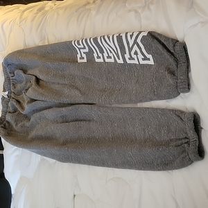 Women's VS Pink Grey Joggers/Sweatpants
